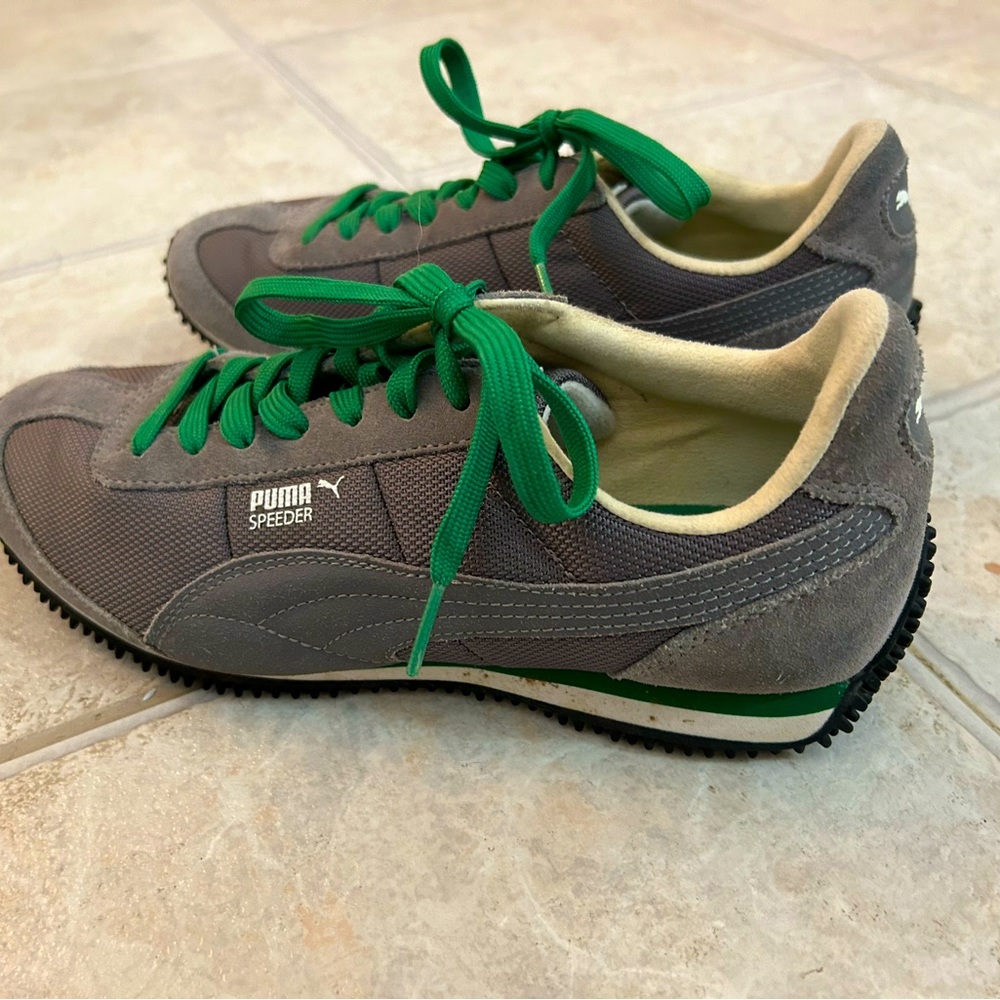 Gray Puma Speeder athletic shoes.  Size 7.5.